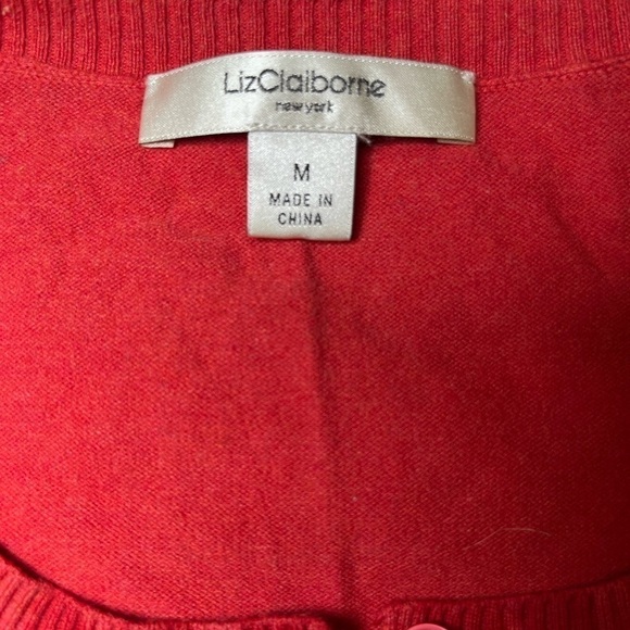 𝅺liz Claiborne Red Sweater - Picture 13 of 13